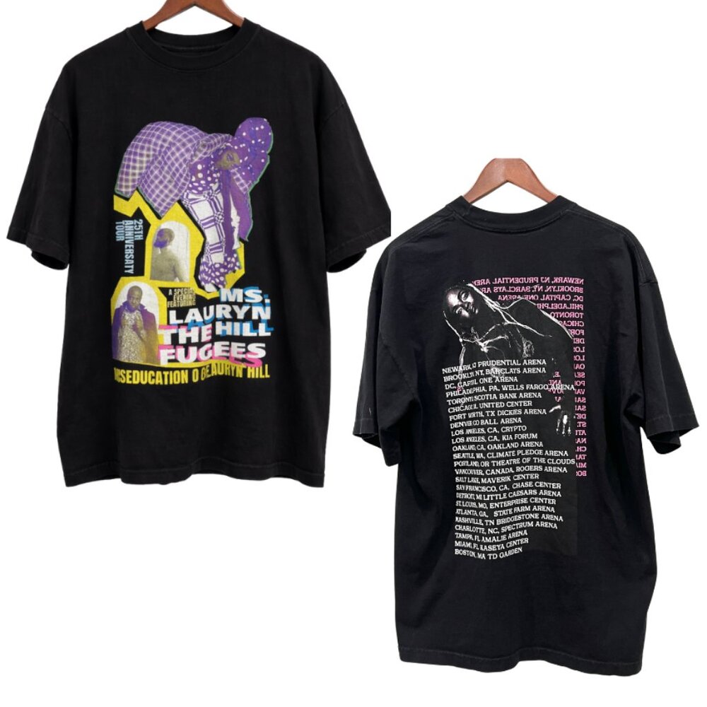 Lauryn Hill T-Shirt Concert Merch Tee Miseducation 25th Anniversary Tour Size L